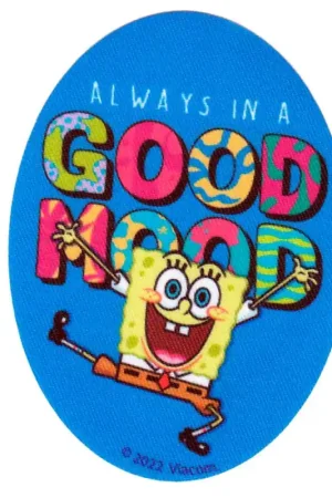 Toppa Termoadesiva Ovale SpongeBob Always in a Good Mood Professionale