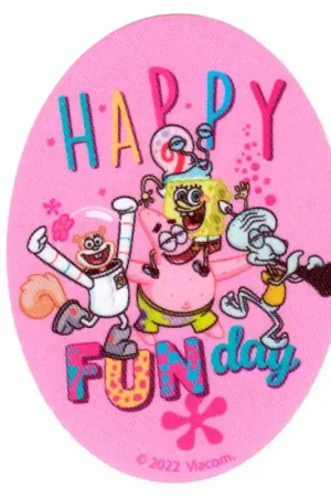 Toppa Termoadesiva Ovale Spongebob E Amici Happy Funday A Buon Prezzo