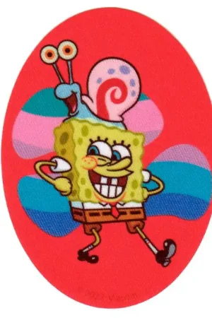 Toppa Termoadesiva Ovale di SpongeBob e Gary Consegna Rapida