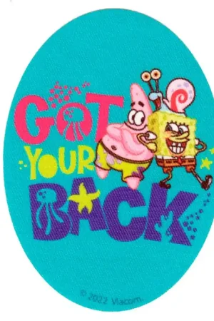 Compra Online Toppa Termoadesiva Ovale di SpongeBob e Patrick "Got Your Back"