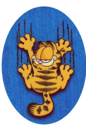 Nuova Collezione Toppa Termoadesiva Ovale Garfield Artigli
