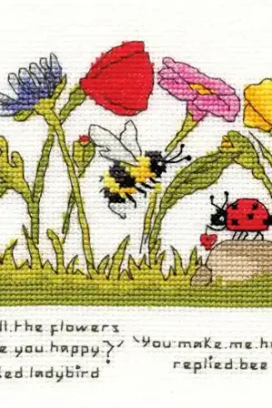 kit ricamo a punto croce - Tu mi rendi felice - Bothy Threads Promozione Esclusiva