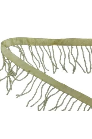 50 Cm Passamaneria Bordo Nastro Raso Panna Frangia Canottiglie Cucite Alta 6 Cm Compra Online