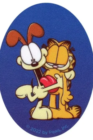 Patch Termoadesiva Ovale Garfield e Odie Amici Di Tendenza