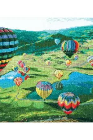 Kit per ricamo a punto croce con perline - palloncini - Charivna Mit Vendita Finale