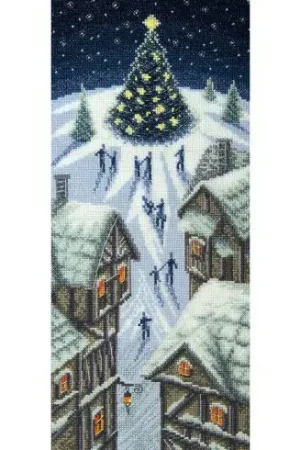 Professionale kit ricamo a punto croce - luci di Natale - Charivna Mit