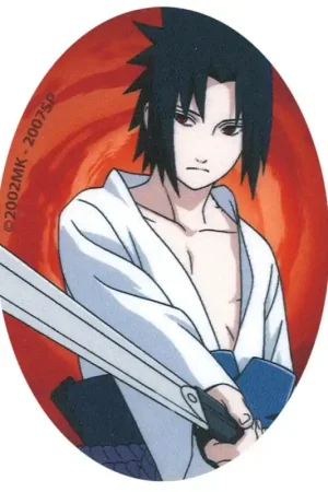 Super Prezzo Patch Termoadesiva Ovale Naruto Sasuke con Spada