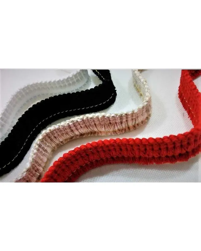 Frangia Piccola Spazzolino Passamaneria Moda Frangia Marabout Alta 15 mm Prezzo Basso