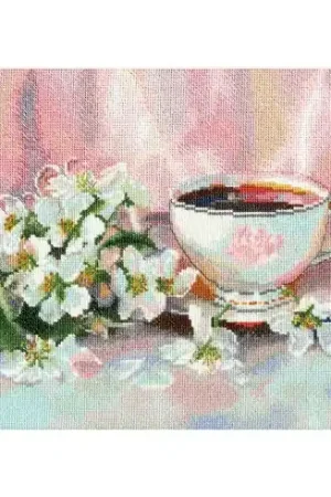 kit ricamo a punto croce - Tè profumato - Toison d'or Professionale