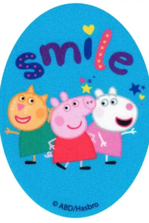 Patch Termoadesiva Ovale Peppa Pig Smile Ultimissimo Modello