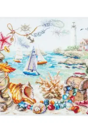 kit ricamo a punto croce - Brezza marina - Magic Needle Professionale