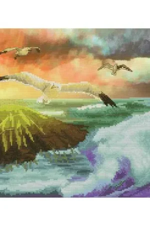 Spedizione Gratuita kit ricamo a punto croce - Luce dell'alba - Nova Sloboda