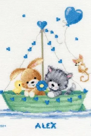 kit ricamo a punto croce - La nostra più grande avventura - Vervaco Direttamente Dal Produttore