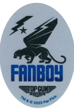 Patch Termoadesiva Ovale Top Gun Fanboy Spedizione Espresso