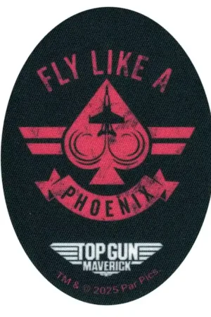 Patch Termoadesiva Ovale Top Gun Fly Like a Phoenix Offerta