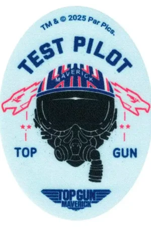 Patch Termoadesiva Ovale Top Gun Test Pilot - Casco Occasione Imperdibile