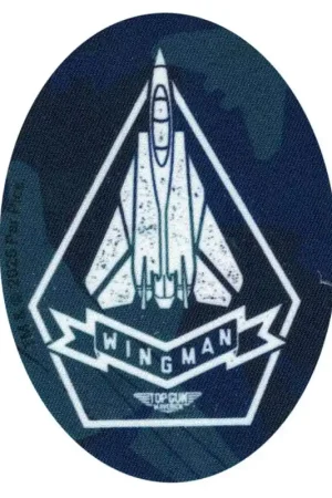 Nuovo Arrivo Patch Termoadesiva Ovale Top Gun Wingman