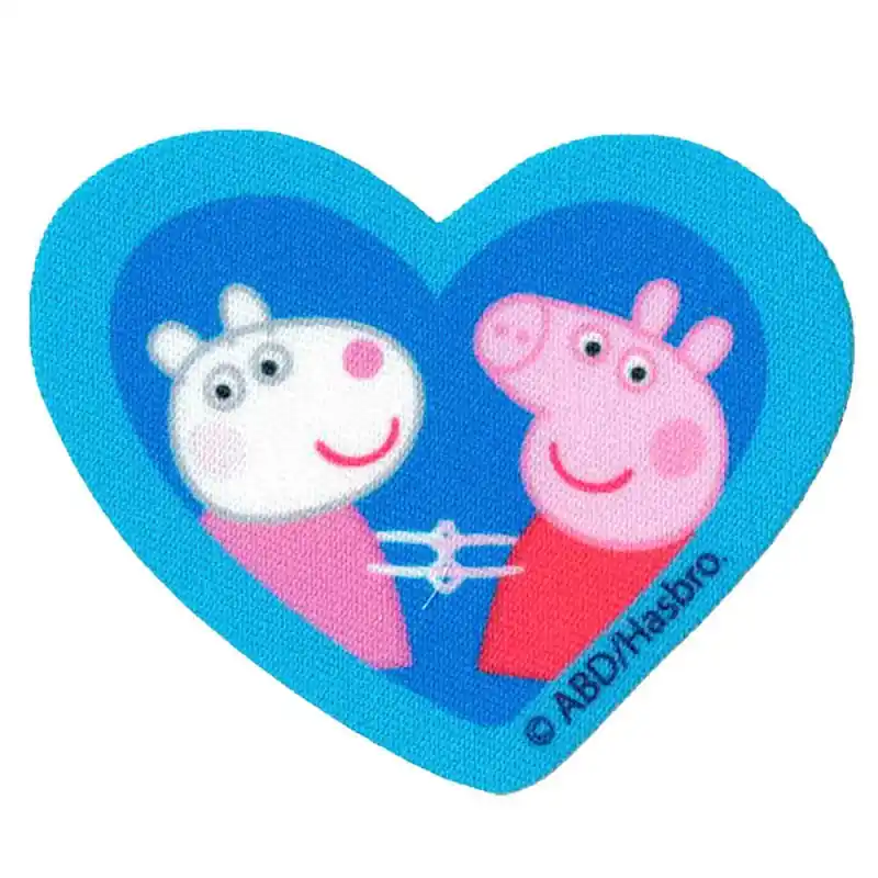 Patch Termoadesiva Peppa Pig e Suzy Sheep - Cuore Prezzo Conveniente