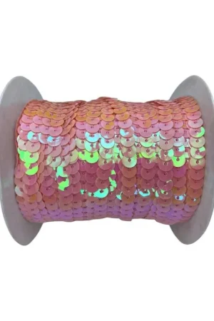 Passamaneria Filo Paillettes Liscio Metraggio Alta 6 Mm Prezzo Scontato