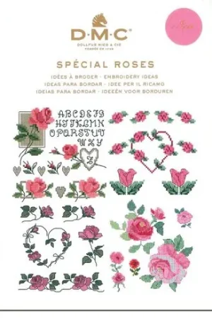 Libro diagrammi - Idee di ricamo per le rose - DMC Prezzo Conveniente