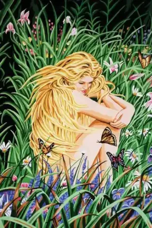 Direttamente Dal Produttore Canovaccio antico - Fata della foresta - Gobelin. L