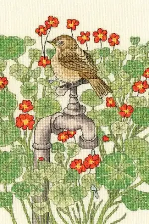 Solo Oggi kit ricamo a punto croce - Giardino dei nasturzi - Bothy Threads