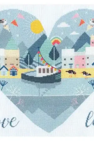 kit ricamo a punto croce - Amare la vita - Bothy Threads Spedito Oggi