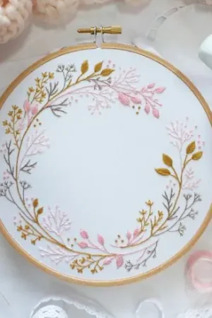 Solo Oggi Kit per ricamo a tamburo - Cerchio di fiori selvatici - Tamar Nahir Yanai