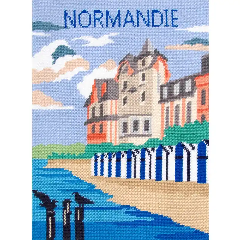 Prezzo Di Fabbrica Canovaccio Stampato 30 x 40 cm - Normandia - DMC