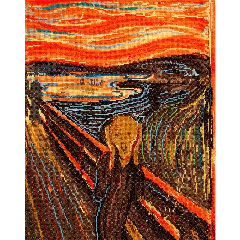 Offerta Del Giorno Kit Punto Croce - L'Urlo di Edvard Munch - DMC