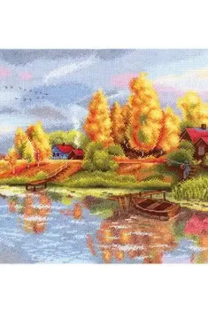 Ordina Subito kit ricamo a punto croce - Paesaggio d'autunno - MP Studia