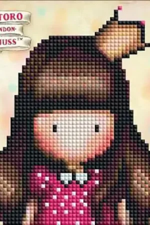 Carta con ricamo a diamante - Principessa - Vervaco Di Tendenza