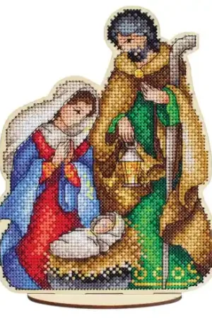 Kit supporto per ricamare - Nascita di Gesù - MP Studia Novità