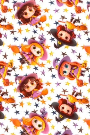 Acquista Ora Tessuto in Cotone - Halloween - Streghe