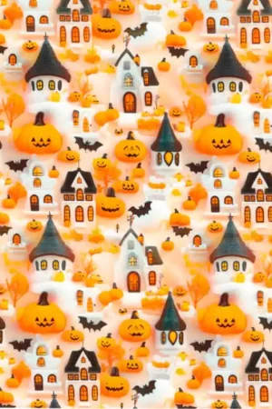 Must-Have Tessuto in Cotone - Halloween - Castello Incantato