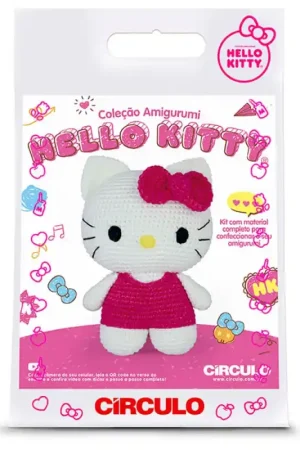 Kit Amigurumi Hello Kitty Rosa - Circulo Nuovo Arrivo