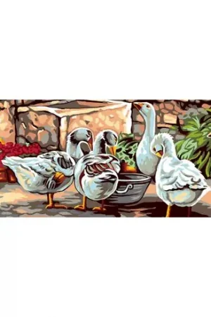 A Buon Prezzo Canovaccio antico - Le oche - Luc Créations