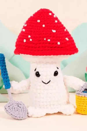 Acquista Ora Kit Amigurumi Funghetto Giardiniere - DMC