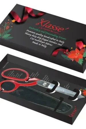 Forbici da Cucito 21 cm e Custodia per Forbici - Edizione Natale - Klassé Prezzo Basso