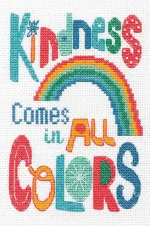Saldi kit ricamo a punto croce - I colori della gentilezza - Dimensions