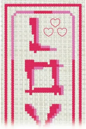 Nuova Collezione Kit segnalibro da ricamo - Love - Luc Créations