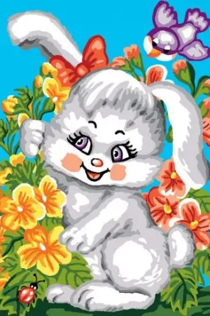 Canovaccio antico - Piccolo coniglio bianco - Luc Créations Prezzo Di Fabbrica