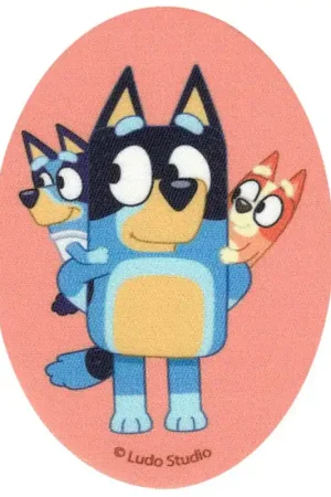 Patch Termoadesiva Bluey Abbracci in Famiglia Nuovo Arrivo