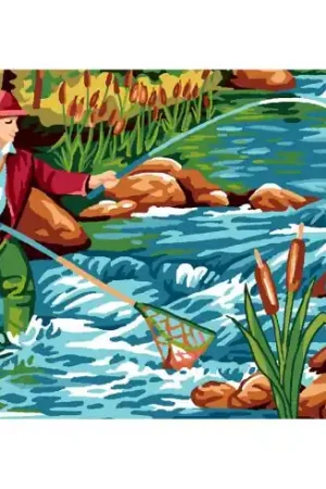 Consegna Rapida Canovaccio antico - Il pescatore - Luc Créations