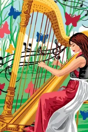 Canovaccio antico - Sinfonia della farfalla - Luc Créations Spedizione Gratuita