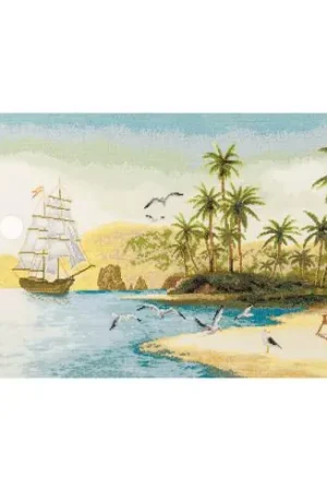 Affare kit ricamo a punto croce - Costa d'Oro - Charivna Mit