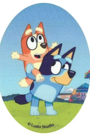 Offerta Speciale Patch Termoadesiva Bluey e Bingo in Avventura all'Aria Aperta