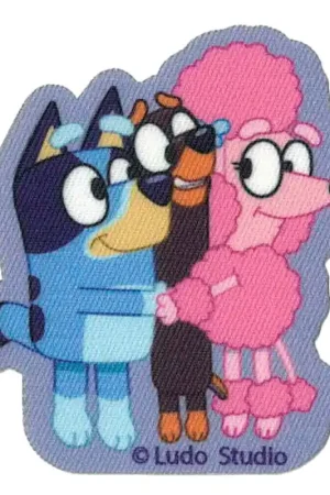 Popolare Patch Termoadesiva Bluey, Jasper e Coco Abbraccio