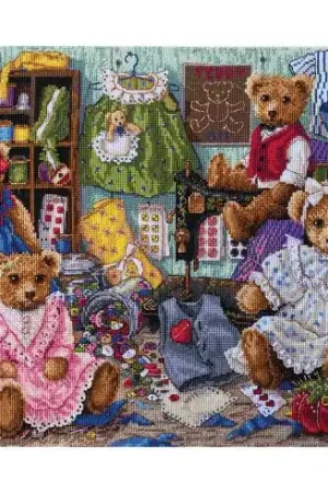 Prezzo Basso kit ricamo a punto croce - Abbigliamento per orsacchiotti - Merejka