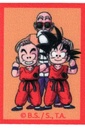 Patch Termoadesiva Goku, Krilin e Maestro Roshi Dragon Ball Ultime Pezzi